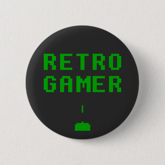 RETRO GAMER geek-knoopbadge Ronde Button 5,7 Cm