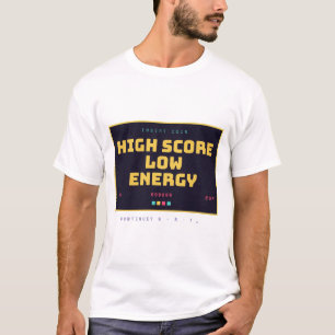 Retro Gamer Klassiek T-Shirt met hoge score en lag