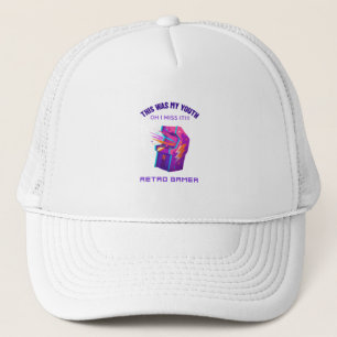 Retro Gamer Miss Zijne Jeugd Trucker Pet