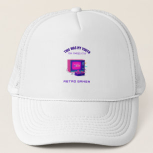 Retro Gamer Miss Zijne Jeugd Trucker Pet
