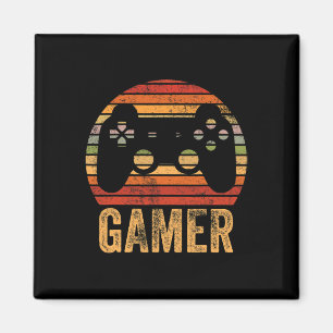 Retro Gamer Video Game Player boorden Tiener M Magneet