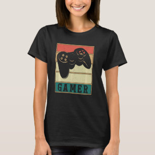 Retro Gamer Video Game Player T-shirt