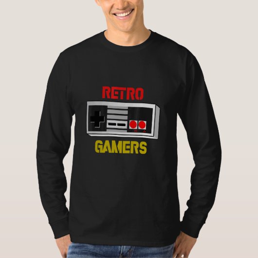 Retro gamers-console t-shirt (Voorkant)