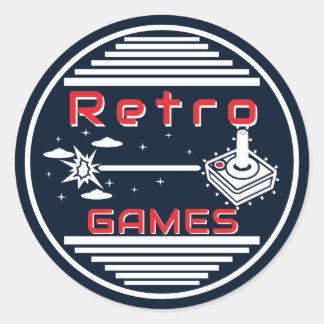 Retro Games NVB Ronde Sticker