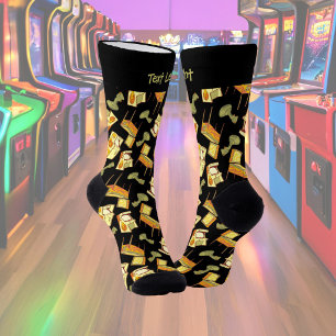Retro Games Pattern Socks Sokken