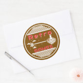 Retro Games Ronde Sticker (Envelop)