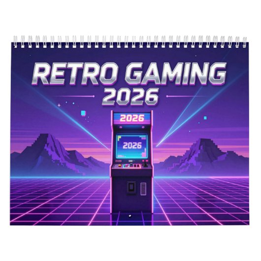 Retro Gaming 2026 Calendar Kalender (Hoes)