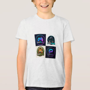 Retro Gaming Badges Boys T-Shirt Kids Gamer T-sh