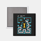 Retro Gaming Console Video Game Dog 80s Arcade  Magneet (Voorkant / Achterkant)