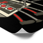 Retro Gaming Controller Old Gamer With Walker Funn Poster (Hoek)