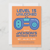 Retro Gaming Gamer Boy Video Game Player Birthday Kaart (Voorkant)