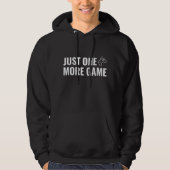 Retro Gaming Hoodie - Zwart - Nog één spel (Voorkant)