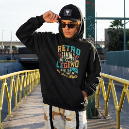 Retro Gaming Legend - Videospel Hoodie