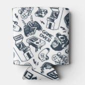 Retro gaming  patroon. blikjeskoeler (Achterkant)