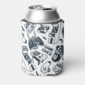 Retro gaming  patroon. blikjeskoeler (Blikje Achterkant)