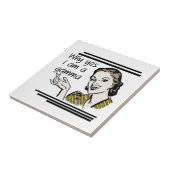 Retro Gamma Geschenken Tegeltje (Zijkant)