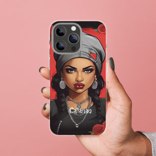 Retro Gangster Meisje Gepersonaliseerde Street Sty iPhone 11 Hoesje