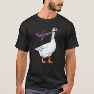 Retro Gans met Zonnebril Eend Kip Retro T-shirt