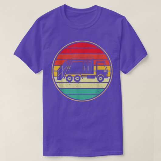 Retro Garbage Truck Cool T-shirt (Design voorkant)