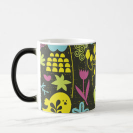 Retro Garden Birds Mug Magische Mok