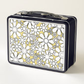 Retro Garden Flowers 60s Retro Floral Yellow (Achterkant)