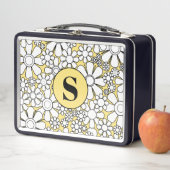 Retro Garden Flowers 60s Retro Floral Yellow (In situ)