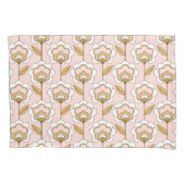 Retro Garden Pink Floral Pattern Kussensloop (Voorkant)