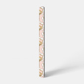 Retro Garden Pink Floral Pattern Samsung Galaxy Hoesje (Linkerkant)