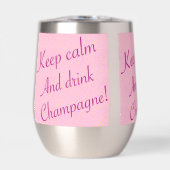 Retro Gardez le calme et buvez du champagne (Avant)