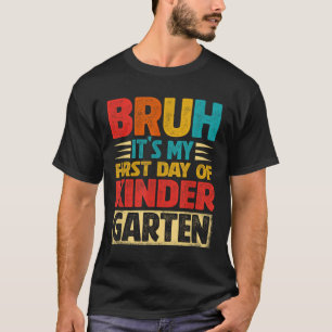 Retro gast mijn eerste dag kleuterschool terug naa t-shirt