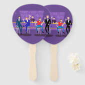 Retro Gay Bar Fans Handwaaier (Voorkant en achterkant)