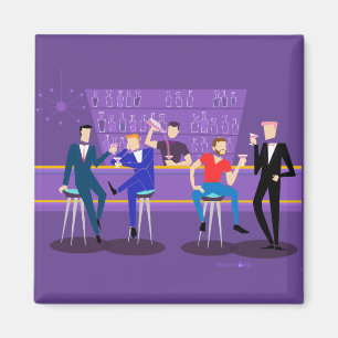 Retro Gay Bar Magnet Magneet