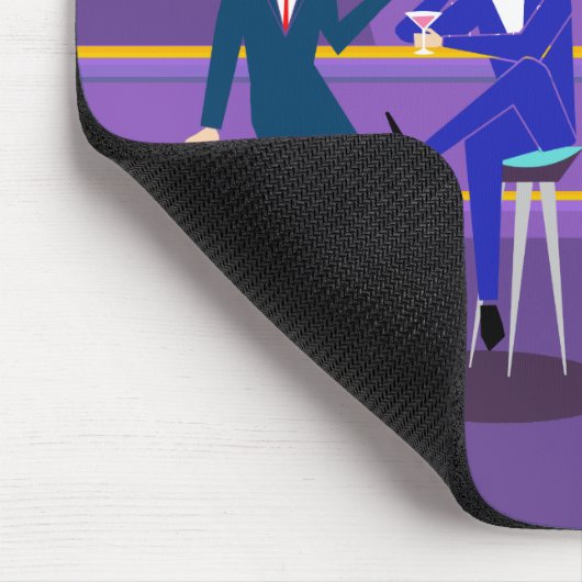 Retro Gay Bar Mousepad Muismat (Hoek)