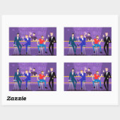 Retro Gay Bar-stickers Rechthoekige Sticker (Vel)