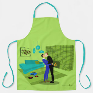 Retro Gay Couple in Love Schort