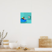 Retro Gay Couple Print, Value Poster Paper (Matte) (Cuisine)