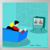 Retro Gay Couple Print, Value Poster Paper (Matte) (Voorkant)