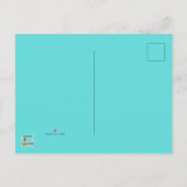 Retro Gay Pool Party Briefkaart (Achterkant)