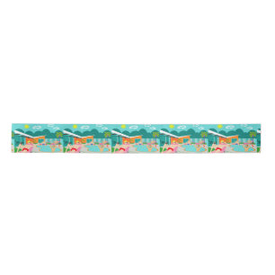 Retro Gay Pool Party Ribbon Lint