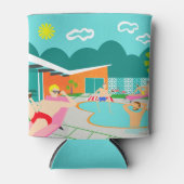 Retro Gay Zwembad Party Koelbox Blikjeskoeler (Voorkant)