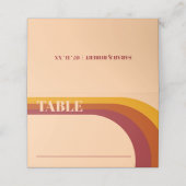 Retro gebogen boog streep bruiloft (Buitenkant ongevouwen)