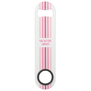 Retro Geborduurd Minimalistische Strepen Speed Flessenopener