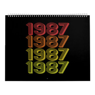 Retro geboren in 1987 kalender