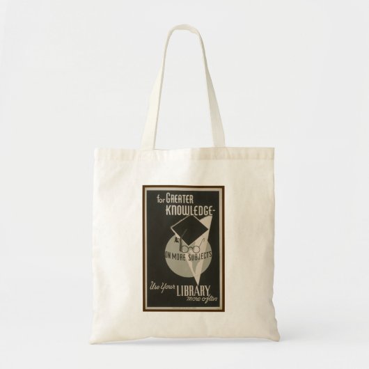Retro Gebruik uw Tas Bibliotheek (Voorkant)