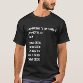 Retro Geek Computer Code T-Shirt BASIC GOTO 10 (Voorkant)