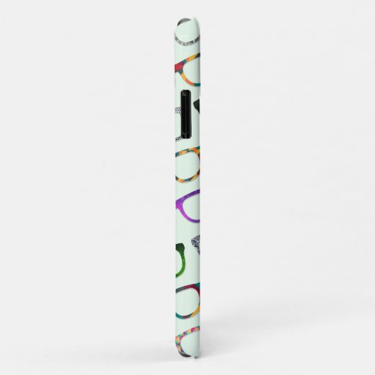 Retro Geek Hipster Glasses Patroon Case-Mate iPhone Case (Achterkant/rechts)