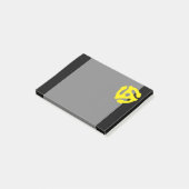 Retro  Geel 45 voorzetkamer DJ Post-it® Notes (Schuin)