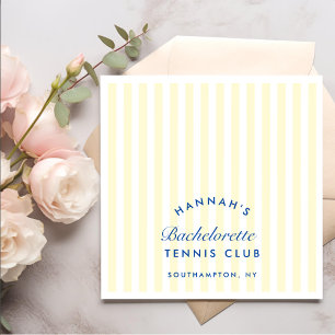 Retro geel laatste swing voor de ring tennis terug servet
