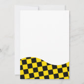 Retro Geel Zwart Een Gelukkig Dude 1e Verjaardag Kaart (Achterkant)