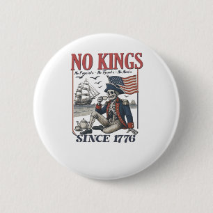 Retro Geen Koningen Sinds 1776 Koningen Afwijzen K Ronde Button 5,7 Cm